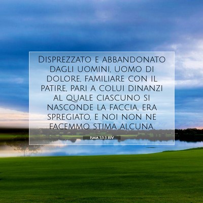 Isaia 53:3 Versetto della Bibbia Spiegato