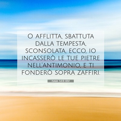 Isaia 54:11 Versetto della Bibbia Spiegato