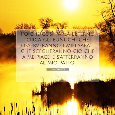Isaia 56:4 RIV Immagine del Versetto della Bibbia