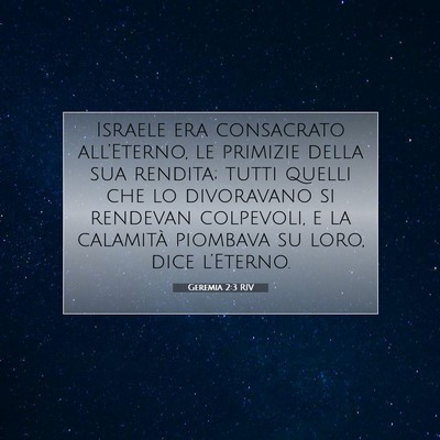 Geremia 2:3 Versetto della Bibbia Spiegato