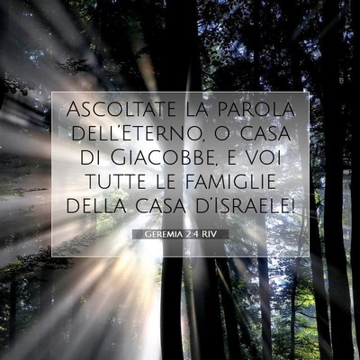 Geremia 2:4 Versetto della Bibbia Spiegato