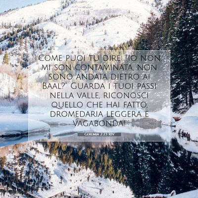 Geremia 2:23 Versetto della Bibbia Spiegato
