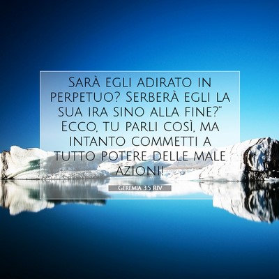 Geremia 3:5 Versetto della Bibbia Spiegato