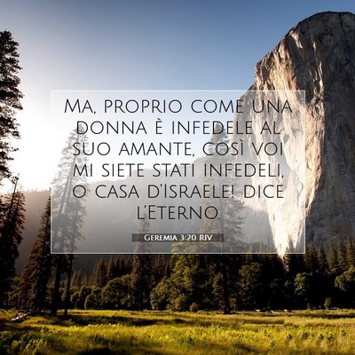 Geremia 3:20 RIV Immagine del Versetto della Bibbia