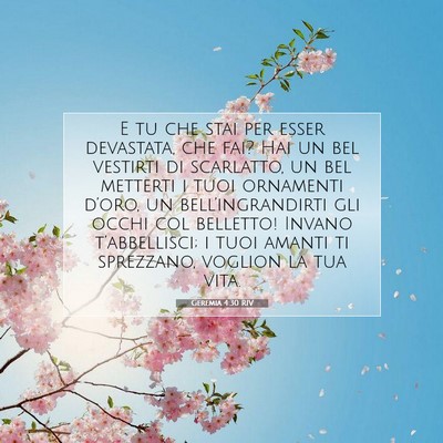 Geremia 4:30 Versetto della Bibbia Spiegato