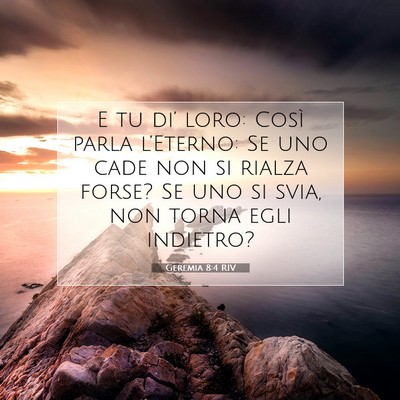 Geremia 8:4 Versetto della Bibbia Spiegato