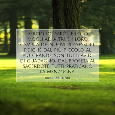 Geremia 8:10 Versetto della Bibbia Spiegato