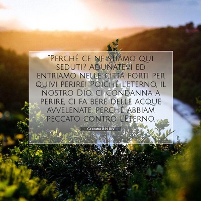 Geremia 8:14 Versetto della Bibbia Spiegato