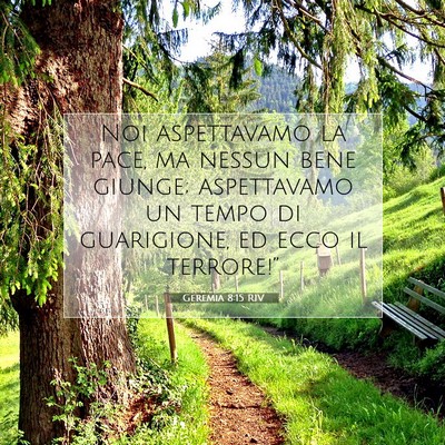 Geremia 8:15 Versetto della Bibbia Spiegato