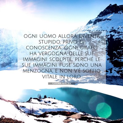 Geremia 10:14 Versetto della Bibbia Spiegato