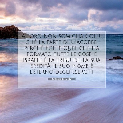 Geremia 10:16 Versetto della Bibbia Spiegato
