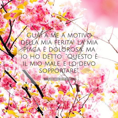 Geremia 10:19 Versetto della Bibbia Spiegato