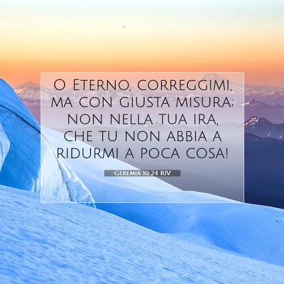 Geremia 10:24 Versetto della Bibbia Spiegato