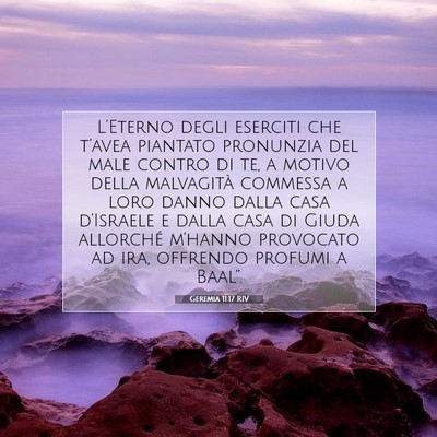 Geremia 11:17 RIV Immagine del Versetto della Bibbia