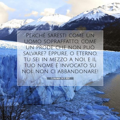 Geremia 14:9 RIV Immagine del Versetto della Bibbia