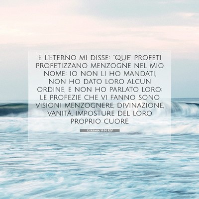 Geremia 14:14 RIV Immagine del Versetto della Bibbia