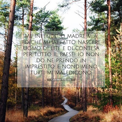 Geremia 15:10 RIV Immagine del Versetto della Bibbia