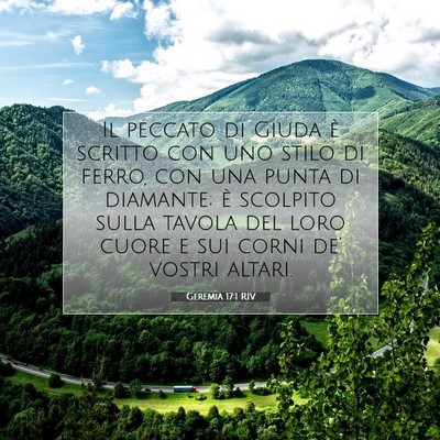 Geremia 17:1 Versetto della Bibbia Spiegato