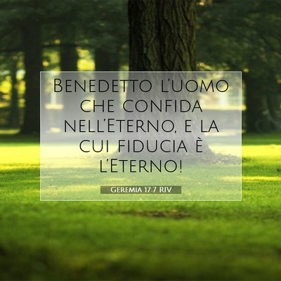Geremia 17:7 RIV Immagine del Versetto della Bibbia