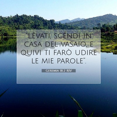Geremia 18:2 RIV Immagine del Versetto della Bibbia