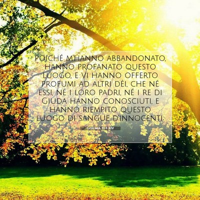 Geremia 19:4 RIV Immagine del Versetto della Bibbia