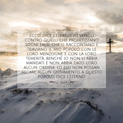 Geremia 23:32 RIV Immagine del Versetto della Bibbia