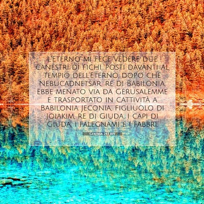 Geremia 24:1 RIV Immagine del Versetto della Bibbia