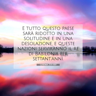 Geremia 25:11 Versetto della Bibbia Spiegato