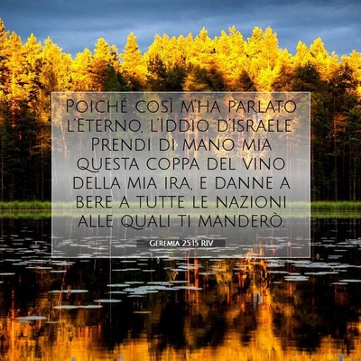 Geremia 25:15 Versetto della Bibbia Spiegato