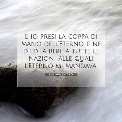 Geremia 25:17 Versetto della Bibbia Spiegato