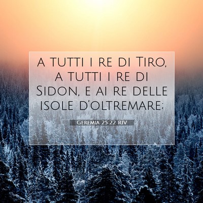 Geremia 25:22 Versetto della Bibbia Spiegato