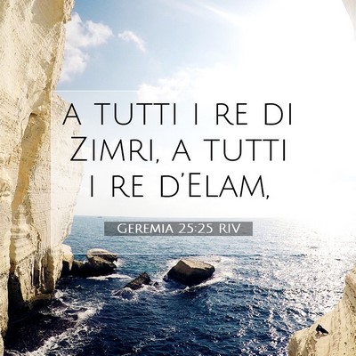 Geremia 25:25 Versetto della Bibbia Spiegato