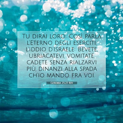 Geremia 25:27 Versetto della Bibbia Spiegato