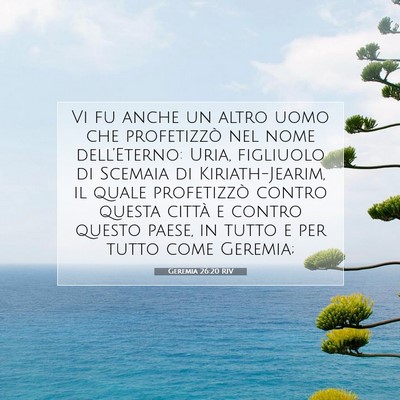 Geremia 26:20 Versetto della Bibbia Spiegato