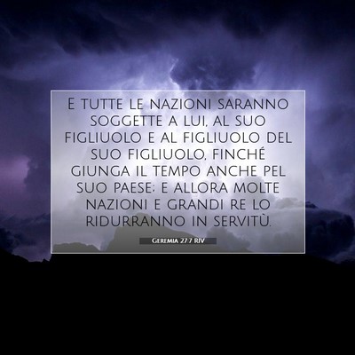 Geremia 27:7 RIV Immagine del Versetto della Bibbia