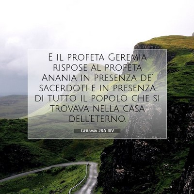 Geremia 28:5 Versetto della Bibbia Spiegato
