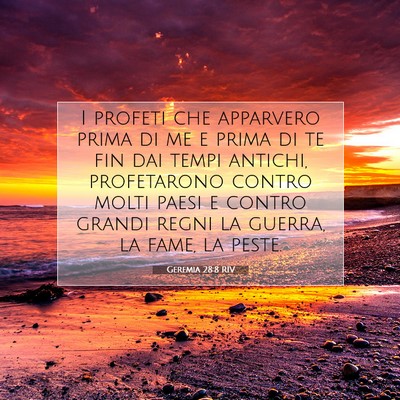 Geremia 28:8 Versetto della Bibbia Spiegato