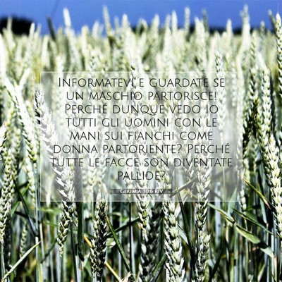 Geremia 30:6 RIV Immagine del Versetto della Bibbia