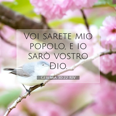 Geremia 30:22 RIV Immagine del Versetto della Bibbia