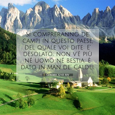 Geremia 32:43 RIV Immagine del Versetto della Bibbia