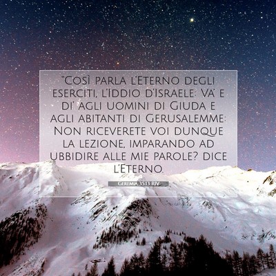 Geremia 35:13 Versetto della Bibbia Spiegato