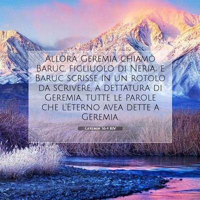 Geremia 36:4 Versetto della Bibbia Spiegato