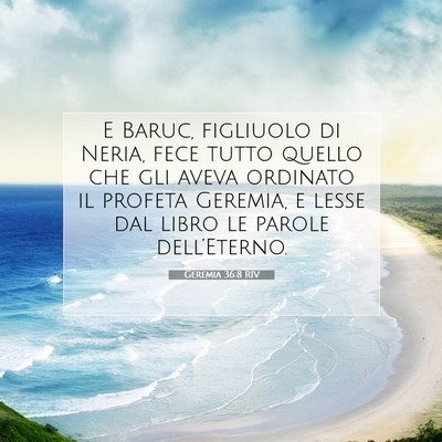 Geremia 36:8 Versetto della Bibbia Spiegato