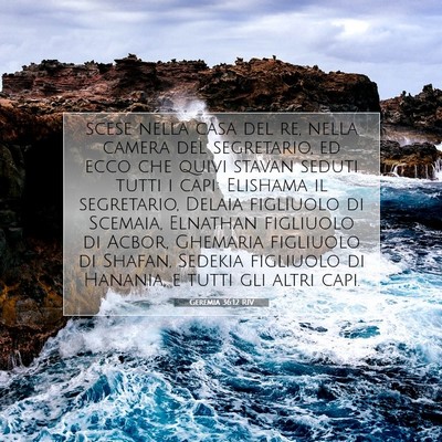 Geremia 36:12 Versetto della Bibbia Spiegato