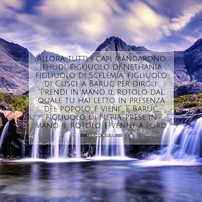 Geremia 36:14 Versetto della Bibbia Spiegato
