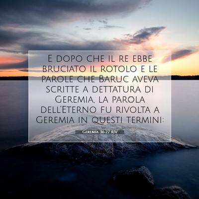 Geremia 36:27 Versetto della Bibbia Spiegato