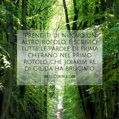 Geremia 36:28 Versetto della Bibbia Spiegato