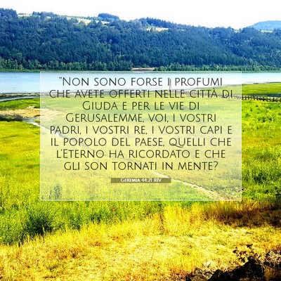 Geremia 44:21 Versetto della Bibbia Spiegato