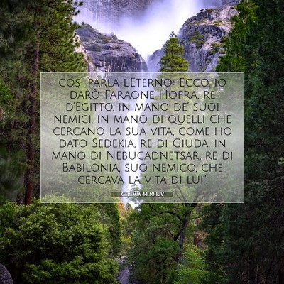 Geremia 44:30 Versetto della Bibbia Spiegato