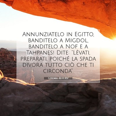 Geremia 46:14 RIV Immagine del Versetto della Bibbia